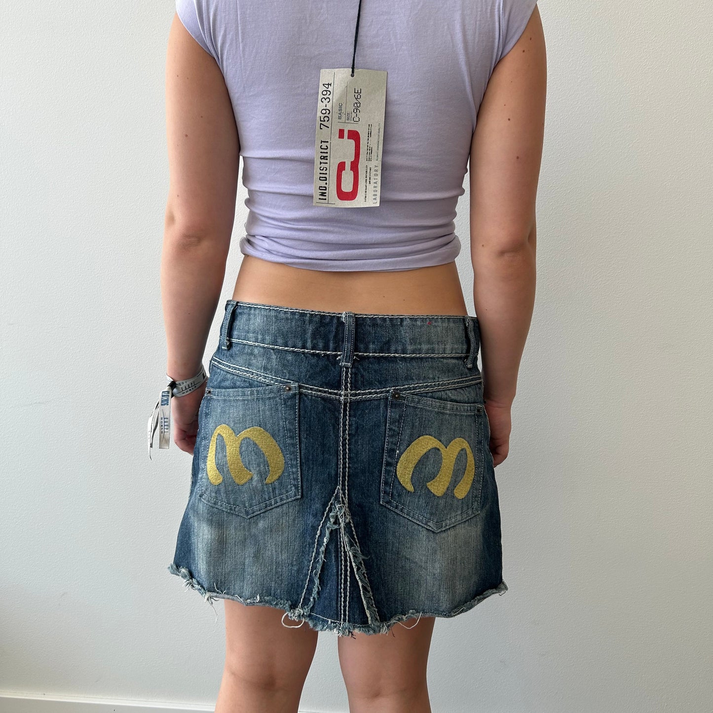Denim skjørt med M