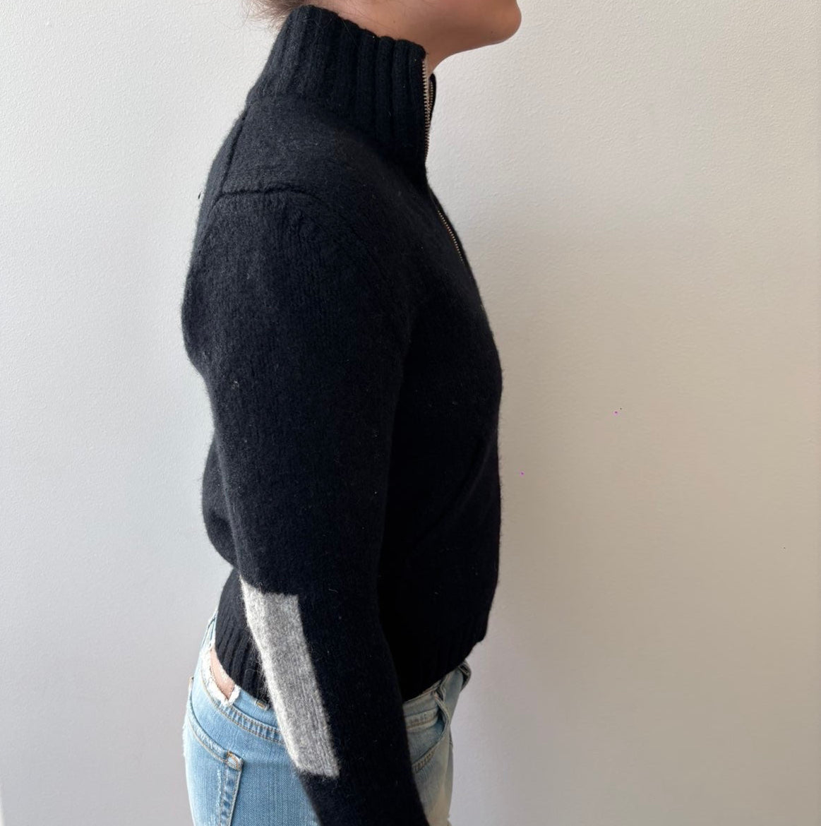 Strikket zip up