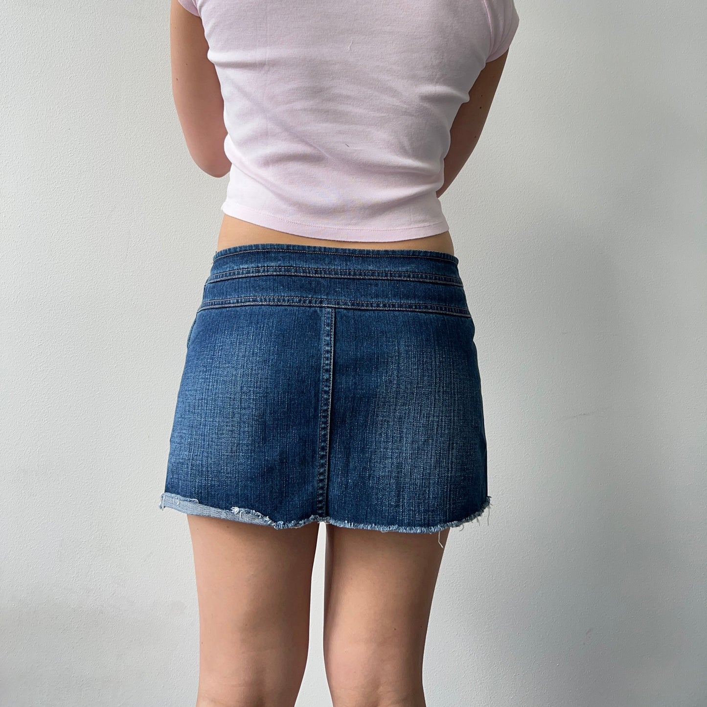 Denim mørk skjørt