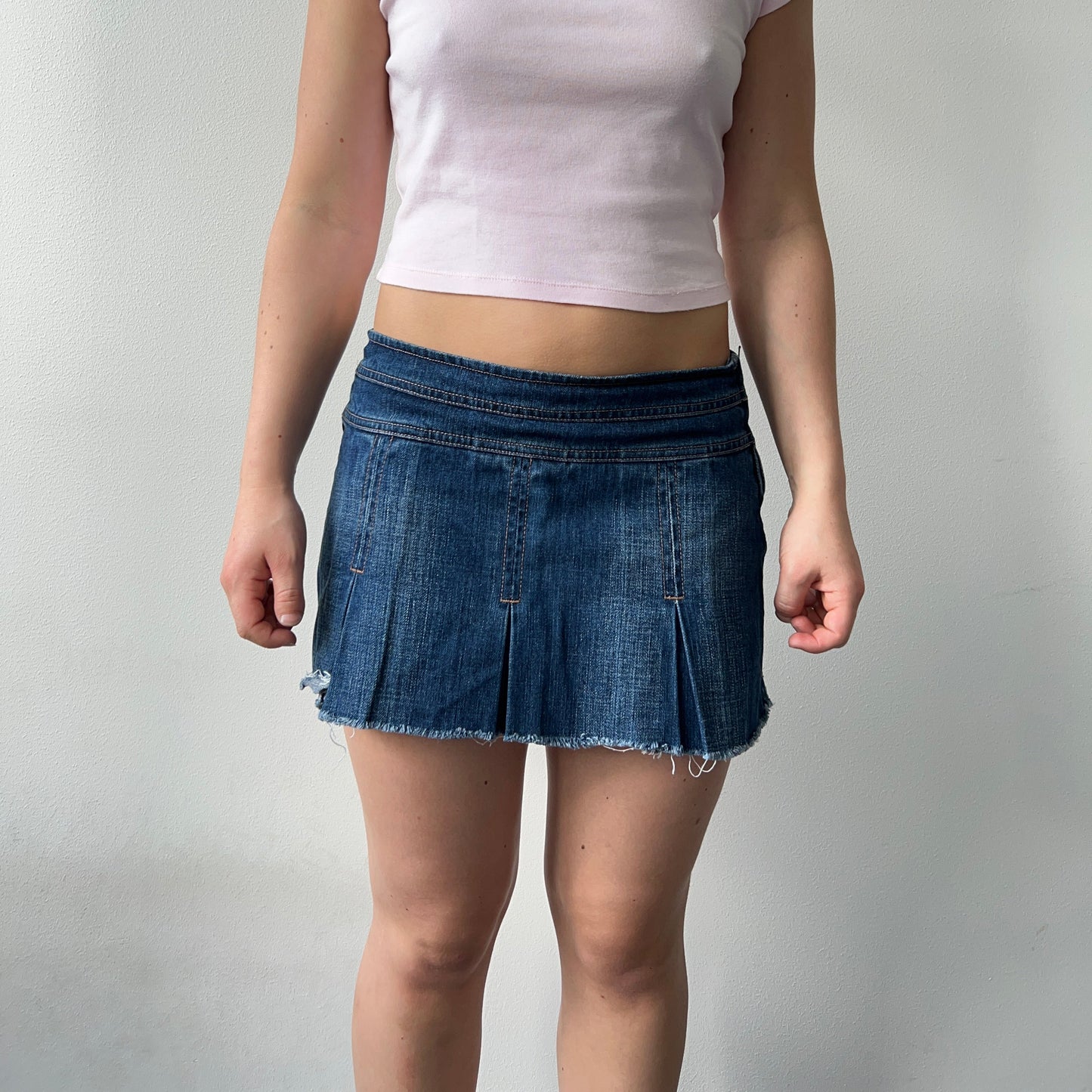 Denim mørk skjørt