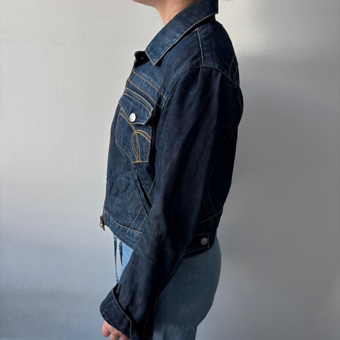 Fet denim jakke