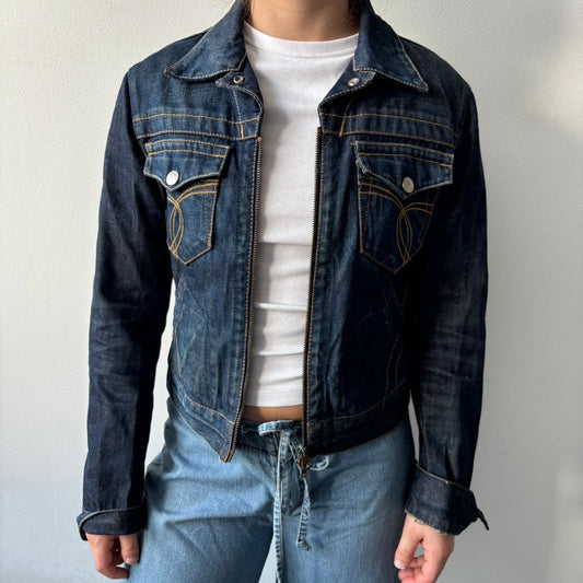 Fet denim jakke