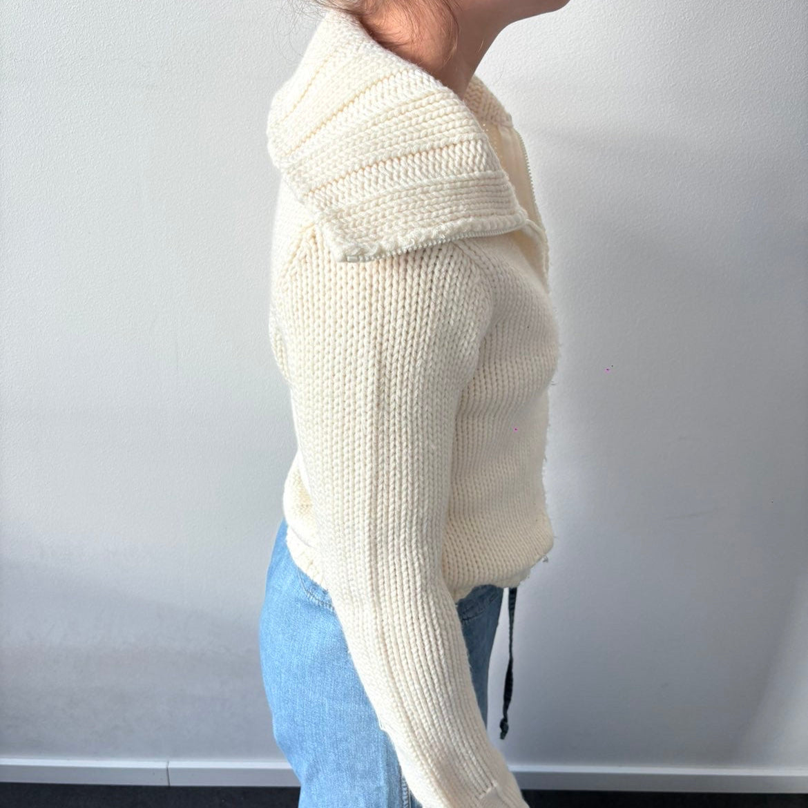 Hvit cardigan
