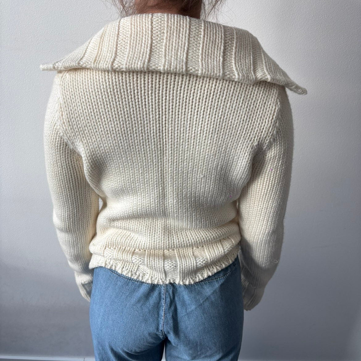Hvit cardigan