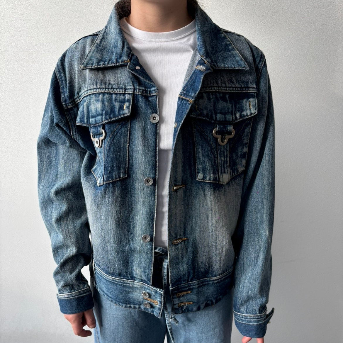Baggy denim jakke