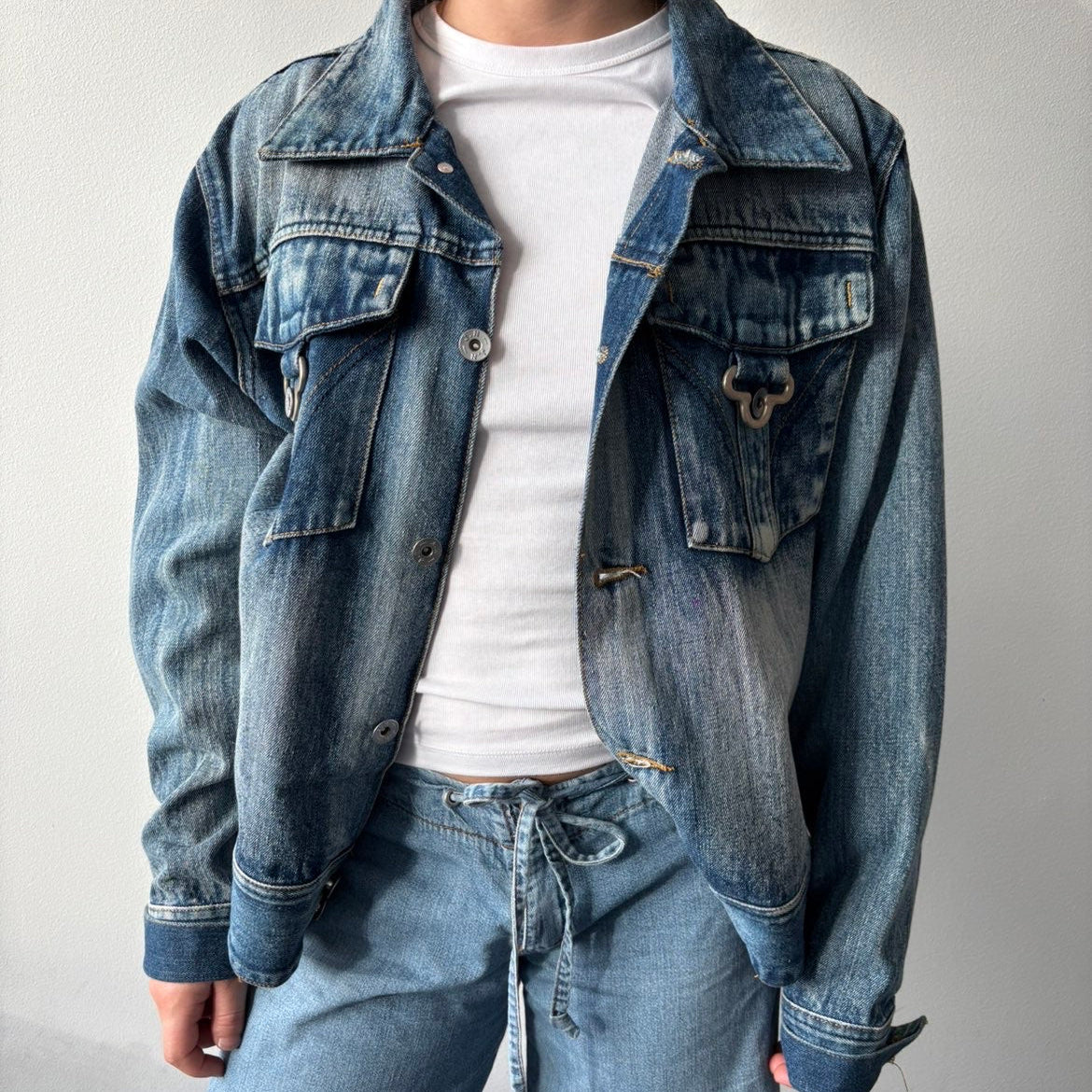Baggy denim jakke